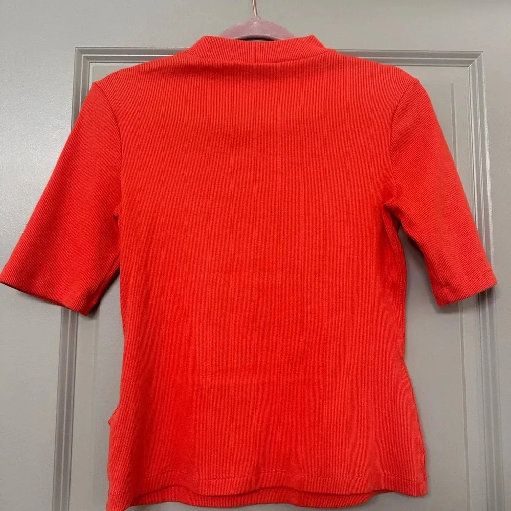 Maeve Ribbed Mock Neck Top - Picture 3 of 5